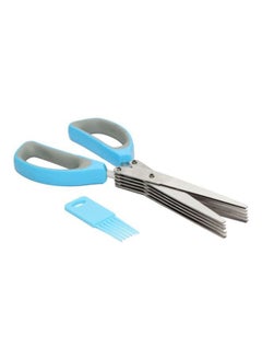 Buy Stainless Steel Scissor Silver/Blue in Egypt