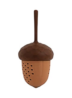 Buy Pine Nut Shaped Tea Bag Stainer Brown 10x5x5centimeter in Saudi Arabia