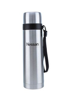 Buy Vacuum Flask With Strap Silver/Black in UAE