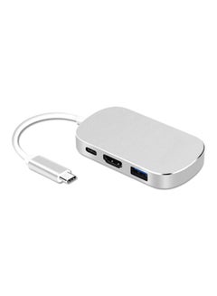 Buy USB Adapter Hub Silver in UAE