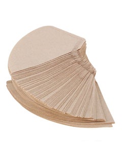 Buy Coffee Filter Paper Brown 100 Pieces 19 x 19cm in Saudi Arabia