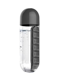 Buy Plastic Daily Pill Box Organizer Water Bottle in Saudi Arabia