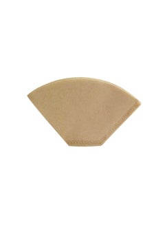 Buy 100-Piece Coffee Paper Filter Beige in Saudi Arabia