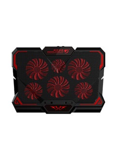 اشتري Laptop Cooling Fan With USB Cable and Adjustable Height Red في السعودية