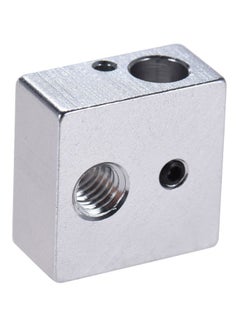 Buy Aluminum Heater Block For MK7/MK8 Extruder RepRap 3D Printer Silver in UAE