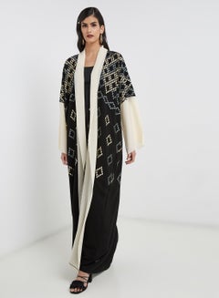 Buy Embroidered Pattern Abaya Multicolour in UAE