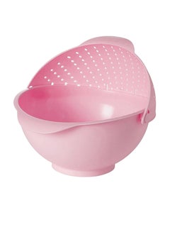 Buy Plastic Strainer Kitchen Colander Basket Pink in UAE