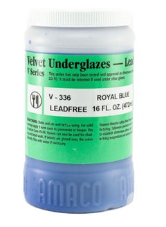 Buy Velvet Underglaze Lead Free Paint Royal Blue in UAE