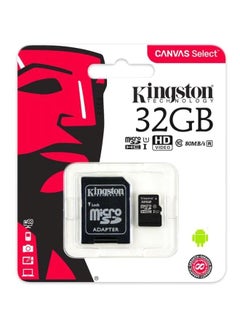 Buy Canvas Select Micro SDHC Class 10 SD Card With Adapter Black/White in Saudi Arabia