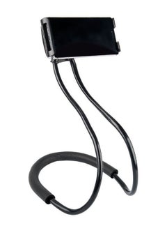 Buy Lazy Hanging Neck Phone Stand Black in UAE
