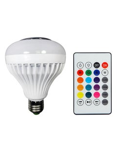 Buy LED Wireless Bluetooth Smart Bulb With Remote White/Red in Egypt