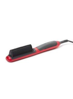 Buy Quick And Safe Hair Straightening Brush Black/Red in Egypt