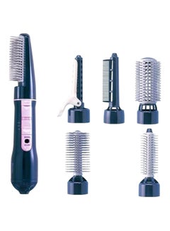 Buy Hair Styler With 5 Attachments Blue/White in Saudi Arabia