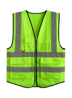 Buy Reflective Safety Vest Fluorescent Green XL in Saudi Arabia