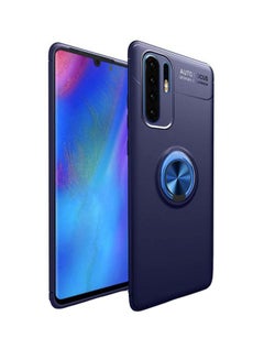 Buy Protective Case Cover With Ring Holder For Huawei P30 Pro Blue in UAE