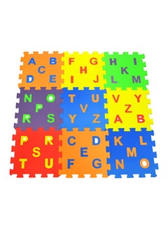 Buy 9-Piece Eva Puzzle Alphabets Game Tile Play Mats 33x33cm in UAE