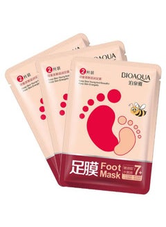 Buy 3-Piece Honey Soft and Moisturizing Foot Mask 35grams in UAE
