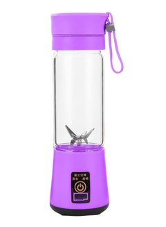 Buy Mini Portable Household Electric Juicer Machine 401.0 ml ZH271106-040 Purple/Clear in UAE