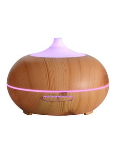 Buy Machine Wood Finish Aroma Diffuser Brown 300ml in Saudi Arabia