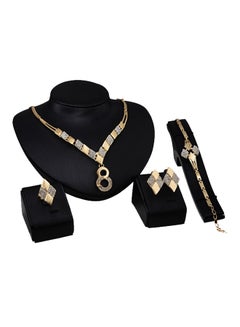 Buy 4-Piece Necklace Earring Jewelry Set in UAE