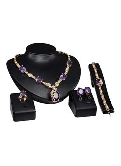 Buy 4-Piece Necklace Earring Jewelry Set in Saudi Arabia