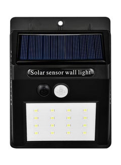 اشتري 16 مصباح حائط LED مضاداً للماء يعمل بالطاقة الشمسية ومزوداً بجهاز استشعار للحركة أسود في الامارات
