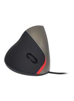 Buy Wired Optical Vertical Mouse Grey/Black in Saudi Arabia