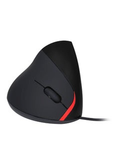Buy Wired Optical Vertical Mouse Black in Saudi Arabia