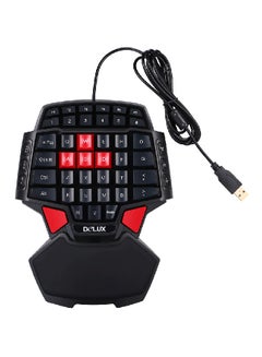 Buy USB Wired Gaming Keyboard Black/Red in Saudi Arabia