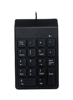 اشتري لوحة مفاتيح سلكية بمنفذ USB أسود في الامارات