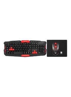 Buy HK8100 Wireless Gaming Keyboard And Mouse Set Black/Red in Saudi Arabia