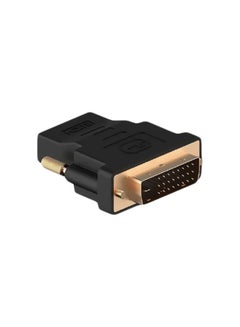 Buy 24+1 Pin DVI Male To HDMI Female Adapter Black in Egypt