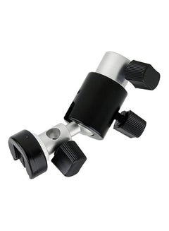 Buy Type D Umbrella Holder Flash Light Bracket Mount Stand Black in Saudi Arabia