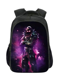 اشتري 3-Piece Fortnite 3D Pattern Student Backpack Black/Purple/Green في الامارات