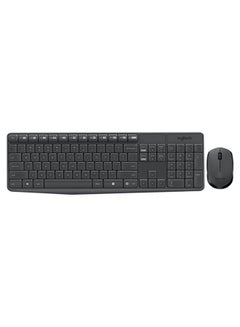 Buy Mk270 Wireless Keyboard With Mouse Set Black in Saudi Arabia