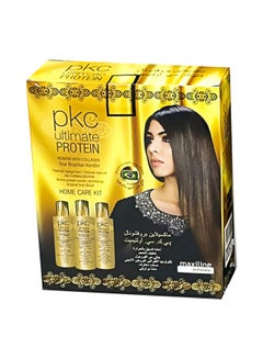Buy 3-Piece Hair Treatment Cream Set Protein/Keratine/Collagen 100ml in UAE