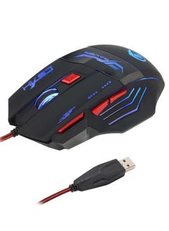 Buy USB Wired Optical Gaming Mouse Black/Red/Blue in Saudi Arabia