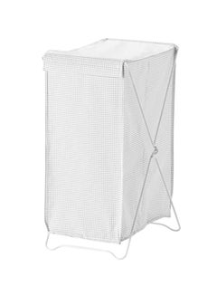 Buy Polyester Laundry Basket Grey in Saudi Arabia