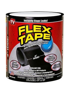 Buy Waterproof Rubberized Flexible Tape Black 5inch in UAE