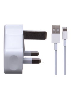 Buy Wall Charger For Apple Mobile Phones White in UAE