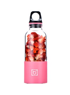 Buy Portable USB Charging Juicer 500.0 ml JC0007 Pink/Clear/Black in Saudi Arabia