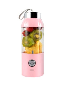 Buy Portable USB Charging Juicer 400ml 400.0 ml JC0029 Pink/Silver/Clear in Saudi Arabia