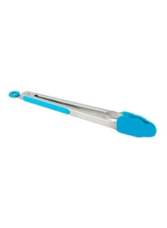 اشتري Silicone Coated Stainless Steel Tong أزرق / فضي في مصر