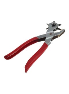 Buy Leather Belt Hole Punch Plier Red/Silver in UAE