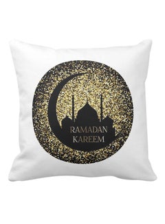 Buy Ramadan Compliment Printed Square Pillow White 40 x 40cm in UAE