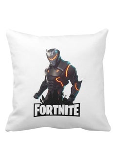 Buy Fortnite Game Printed Square Pillow White 40 x 40centimeter in UAE