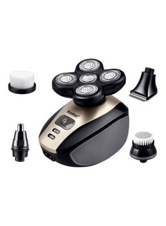 Buy KM-1000 5-In-1 Electric Shaver Black/Gold/Grey 9x6x8cm in UAE