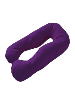 Buy U-Shaped Pregnancy Pillow Cotton Purple 120x80centimeter in Saudi Arabia