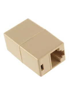 Buy Ethernet Lan Cable Joiner Coupler Connector Beige in Saudi Arabia