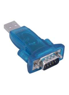 Buy USB 2.0 To RS232 Chipset 9 Pin Adapter Blue/Silver in Saudi Arabia